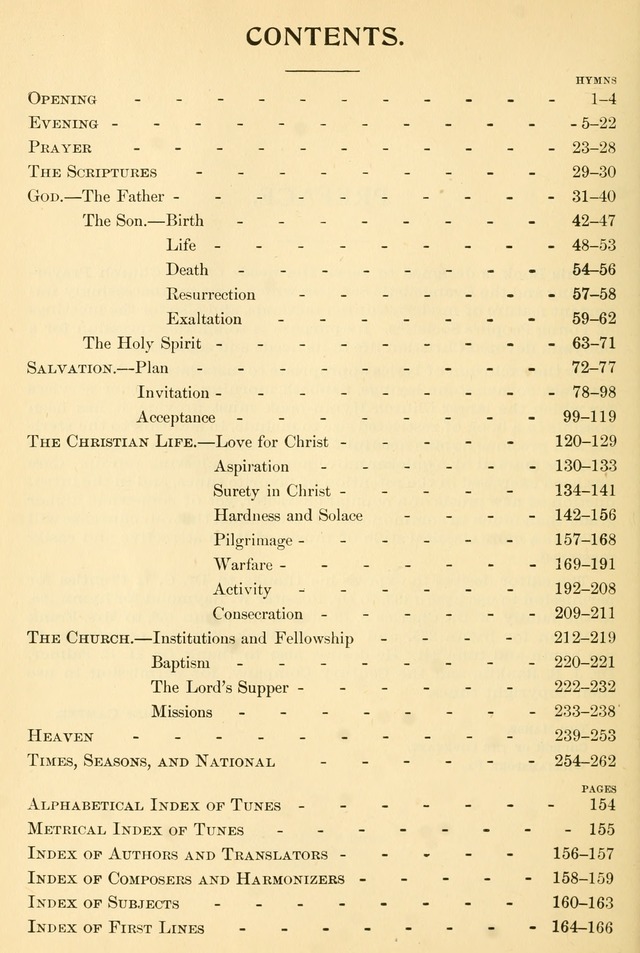Songs of Work and Worship: a collection of hymns and tunes for devotional and evangelistic meetings page 9