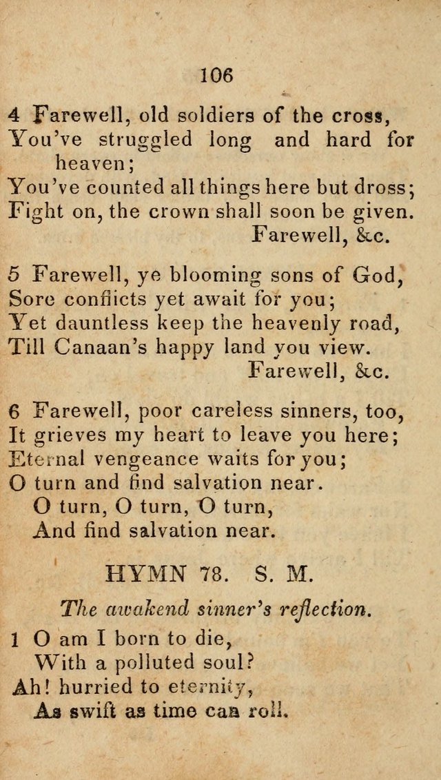 Songs of Zion, Being a New Selection of Hymns, Designed for Revival and Social Meetings page 111