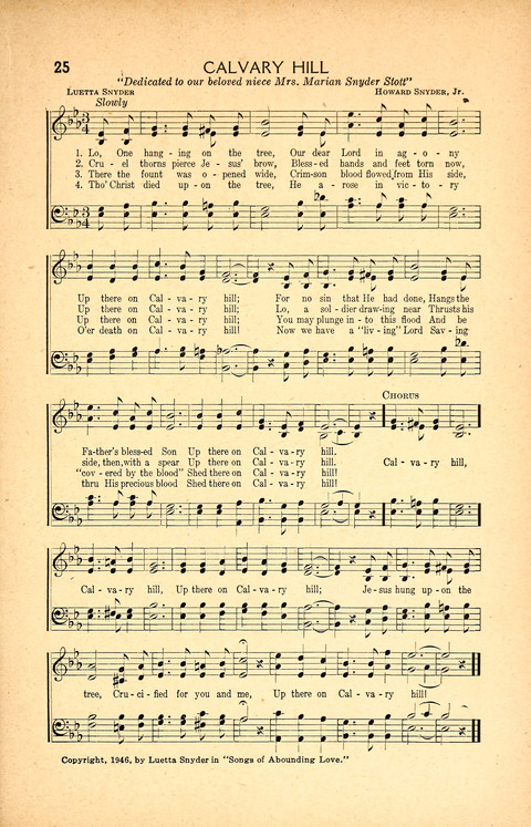 Songs of Abounding Love page 25