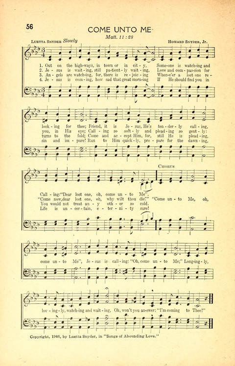 Songs of Abounding Love page 56