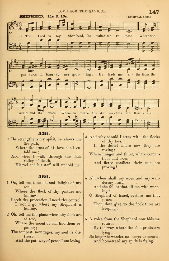 Songs of the Church: or, hymns and tunes for Christian worship page 147