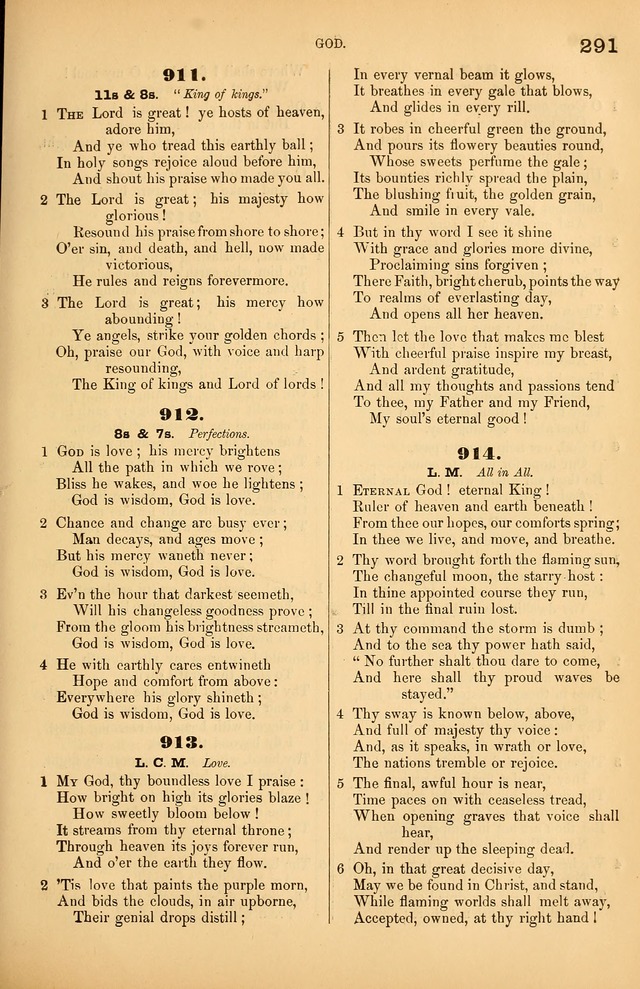 Songs of the Church: or, hymns and tunes for Christian worship page 291