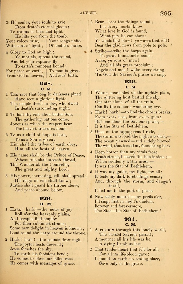 Songs of the Church: or, hymns and tunes for Christian worship page 295