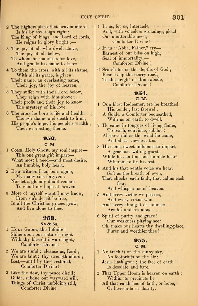 Songs of the Church: or, hymns and tunes for Christian worship page 301