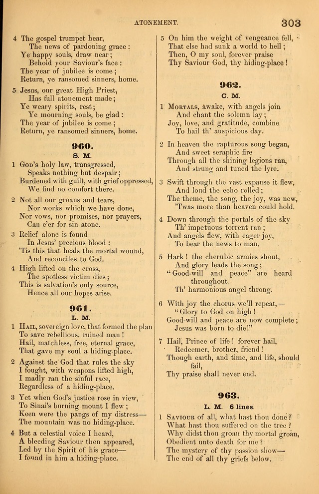 Songs of the Church: or, hymns and tunes for Christian worship page 303