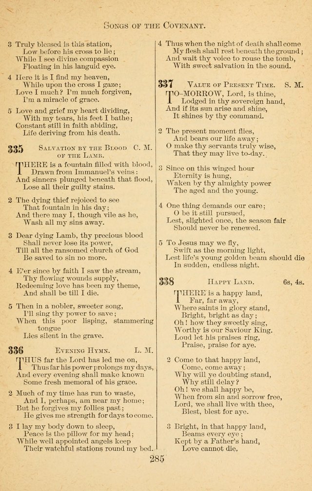 Songs of the Covenant: for the Sabbath School, Prayer Meetings, etc. page 284