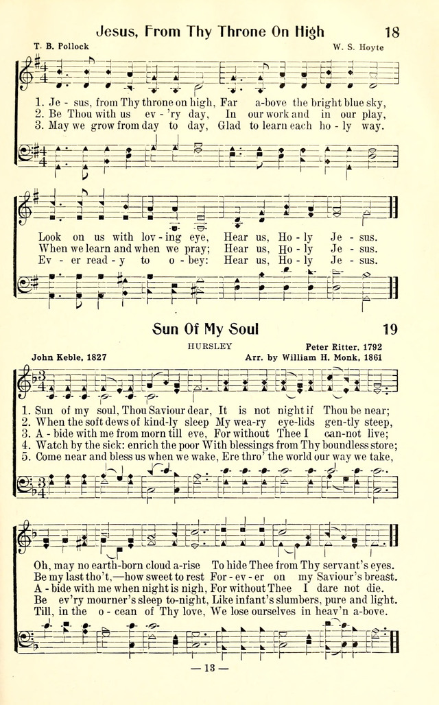 Songs of Cheer for Children page 13
