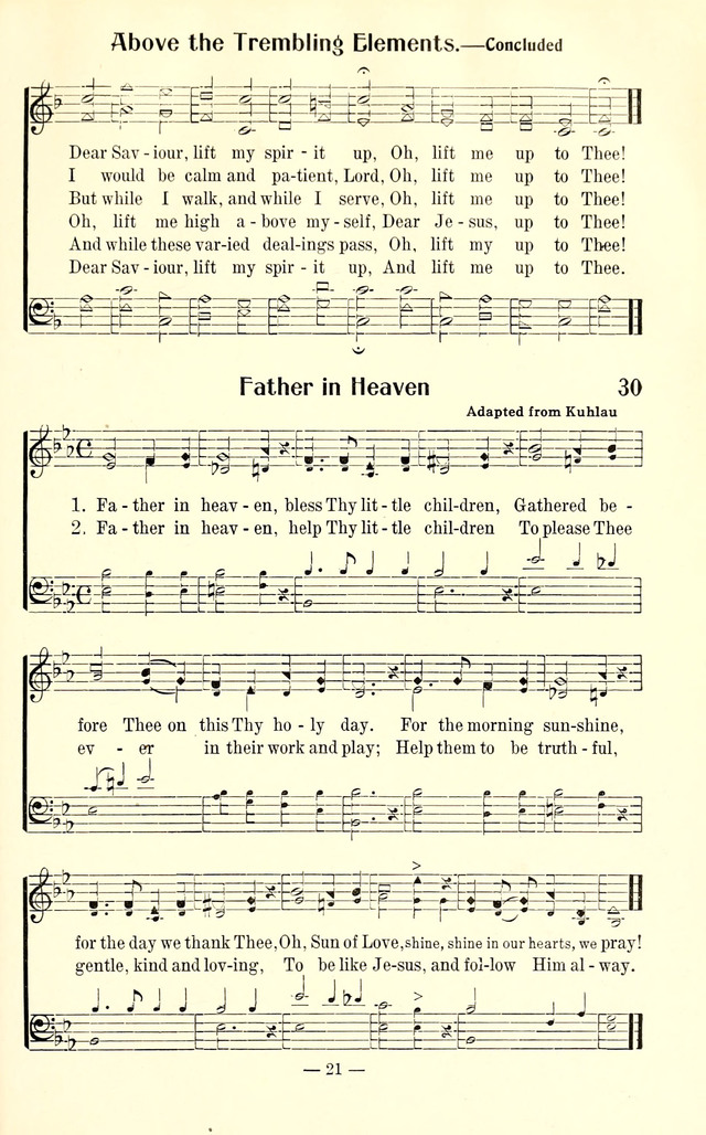 Songs of Cheer for Children page 21