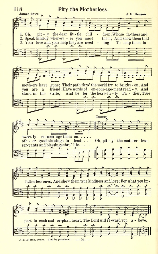 Songs of Cheer for Children page 94