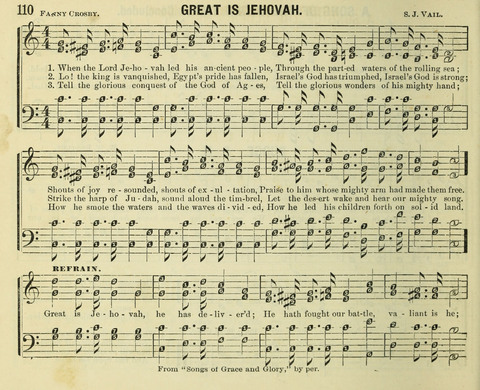 Songs of Gratitude: a cluster of new melodies for Sunday schools and worshiping assemblies page 110