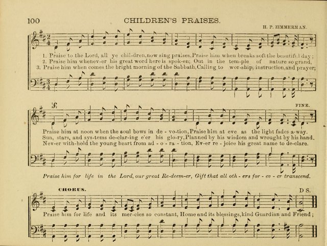 Songs of Glory-Land: for the Sunday school, prayer meeting, and social circle page 100