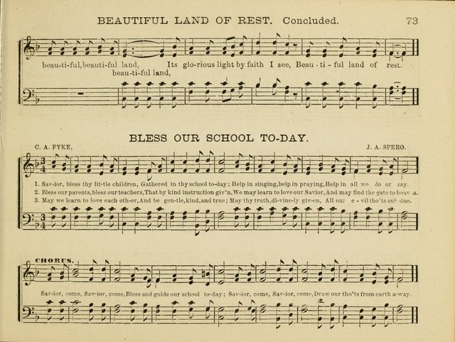Songs of Glory-Land: for the Sunday school, prayer meeting, and social circle page 73