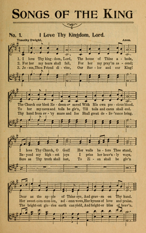 Songs of the King page 1