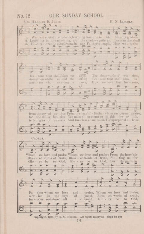 Songs of Life and Light: for the Service of Song in Christian Work and Worship page 14
