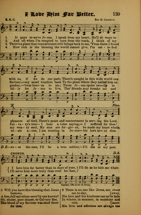 Songs of Love and Praise: for use in meetings & Christian worship & work page 139