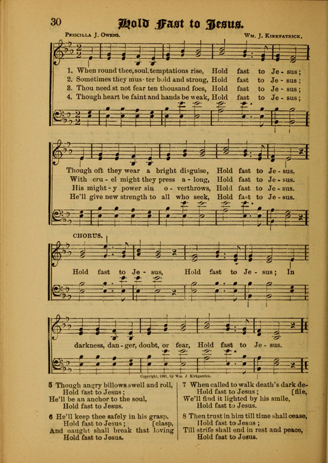 Songs of Love and Praise: for use in meetings & Christian worship & work page 30