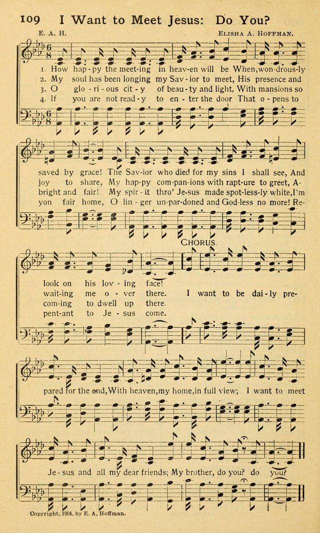 Songs of Matchless Love: for evangelistic services, devotional meetings and Sunday schools page 100