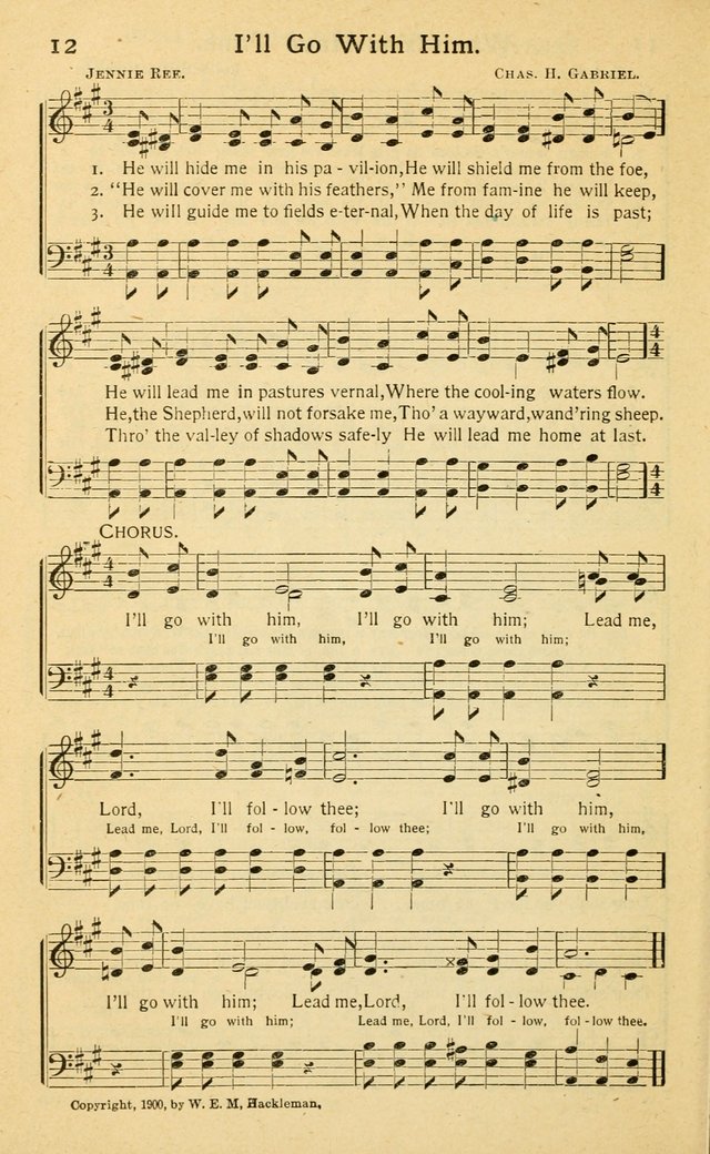 Songs of Matchless Love: for evangelistic services, devotional meetings and Sunday schools page 12