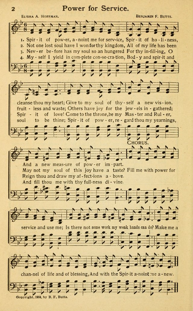 Songs of Matchless Love: for evangelistic services, devotional meetings and Sunday schools page 2