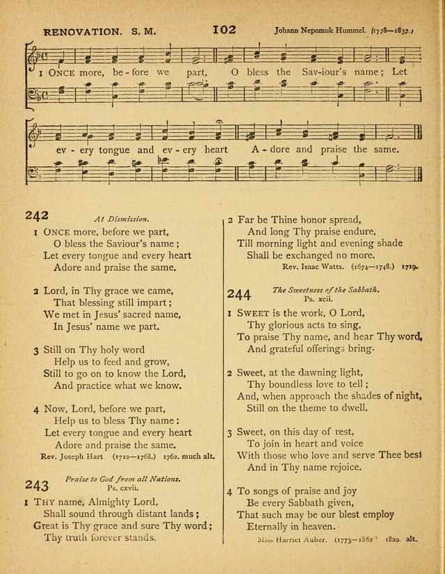 Songs of Praise: a selection of standard hymns and tunes for the Sunday-shcools and social meetings page 103