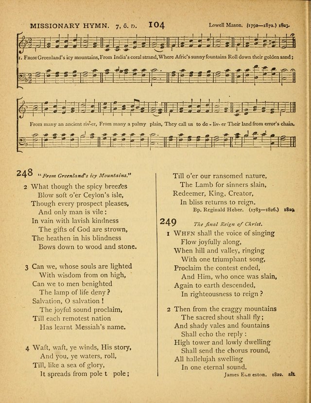 Songs of Praise: a selection of standard hymns and tunes for the Sunday-shcools and social meetings page 105