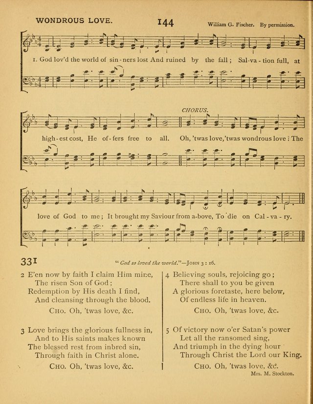 Songs of Praise: a selection of standard hymns and tunes for the Sunday-shcools and social meetings page 145