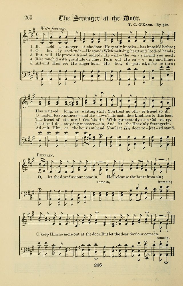 Songs of the Peacemaker: a collection of sacred songs and hymns for use in all services of the church, Sunday-school, home circle, and all kinds of evangelistic work page 246