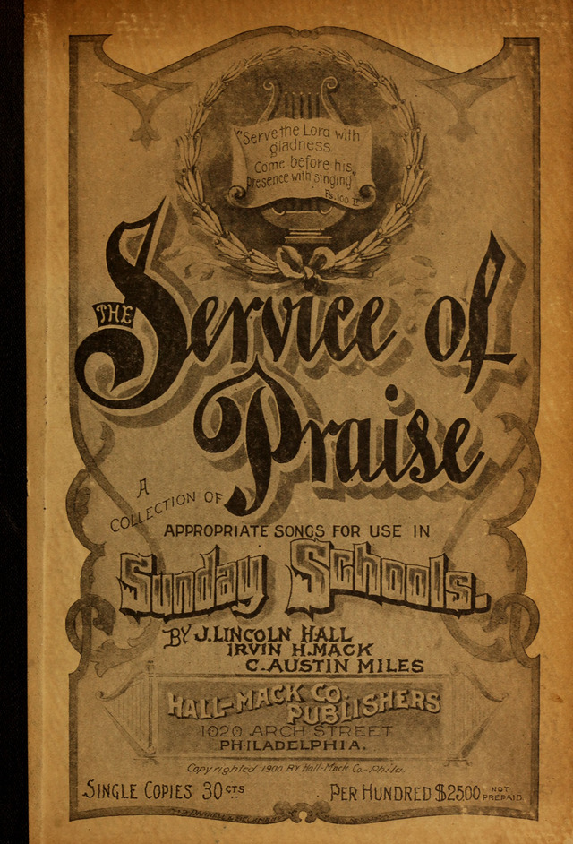 The Service of Praise page cover