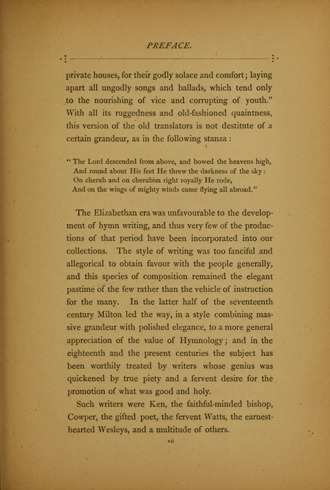 The Spirit of Praise: a collection of hymns old and new page xiv