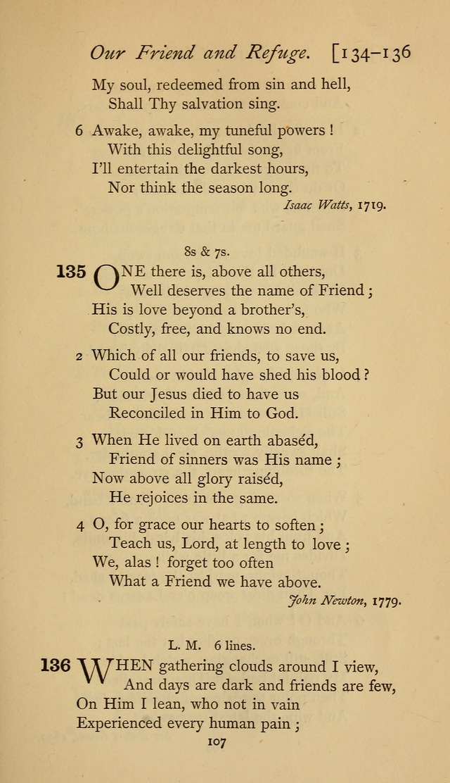 The Sacrifice of Praise. psalms, hymns, and spiritual songs designed for public worship and private devotion, with notes on the origin of hymns. page 107