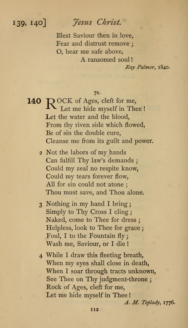 The Sacrifice of Praise. psalms, hymns, and spiritual songs designed for public worship and private devotion, with notes on the origin of hymns. page 112