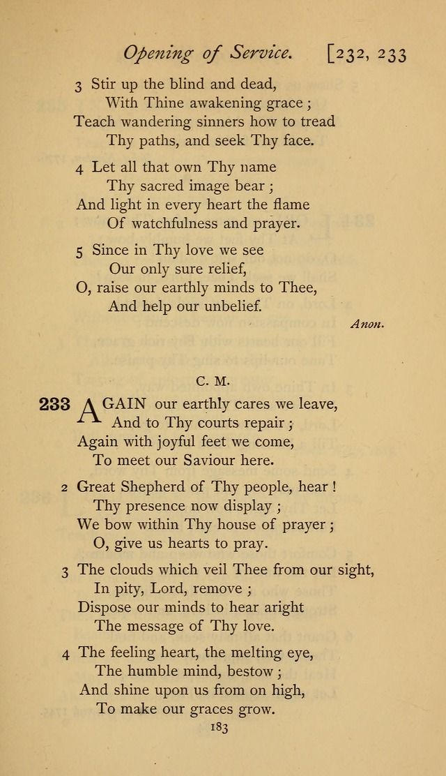 The Sacrifice of Praise. psalms, hymns, and spiritual songs designed for public worship and private devotion, with notes on the origin of hymns. page 183