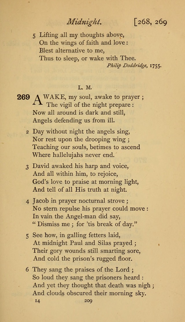 The Sacrifice of Praise. psalms, hymns, and spiritual songs designed for public worship and private devotion, with notes on the origin of hymns. page 209