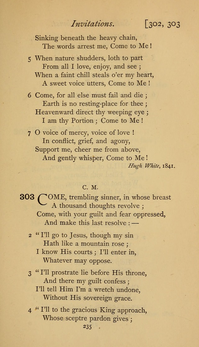 The Sacrifice of Praise. psalms, hymns, and spiritual songs designed for public worship and private devotion, with notes on the origin of hymns. page 235