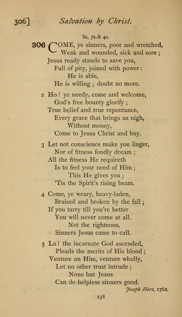 The Sacrifice of Praise. psalms, hymns, and spiritual songs designed for public worship and private devotion, with notes on the origin of hymns. page 238