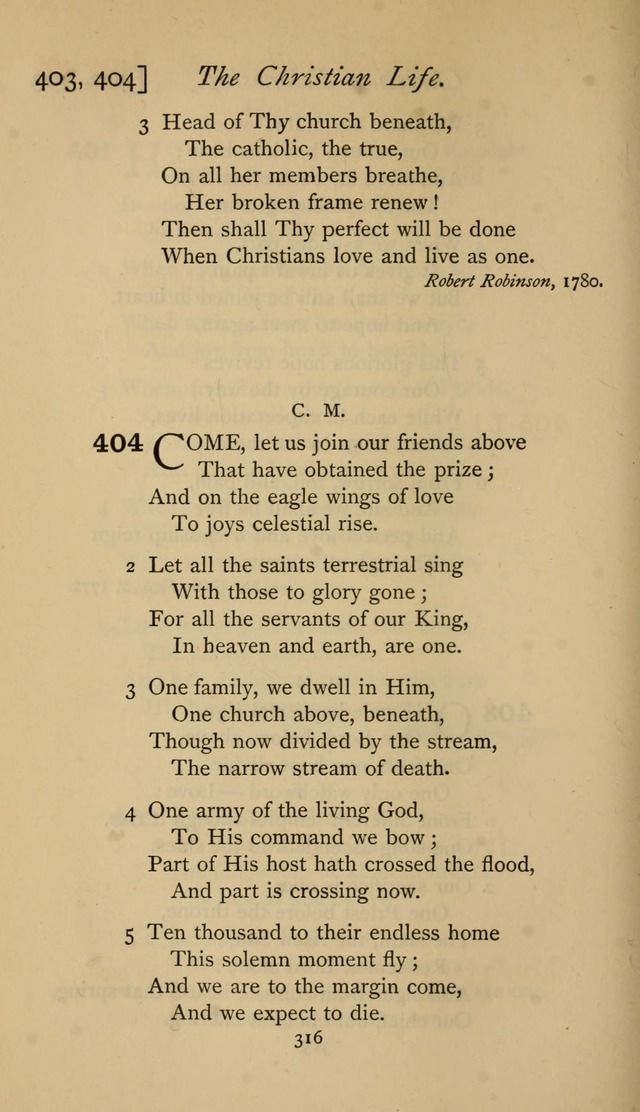 The Sacrifice of Praise. psalms, hymns, and spiritual songs designed for public worship and private devotion, with notes on the origin of hymns. page 316