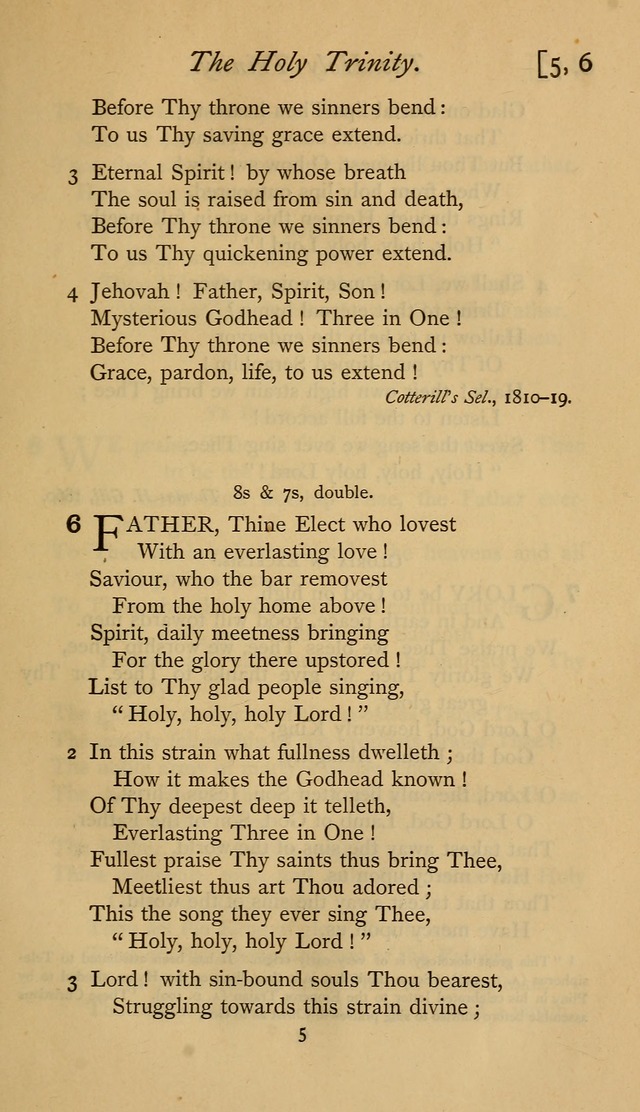 The Sacrifice of Praise. psalms, hymns, and spiritual songs designed for public worship and private devotion, with notes on the origin of hymns. page 5