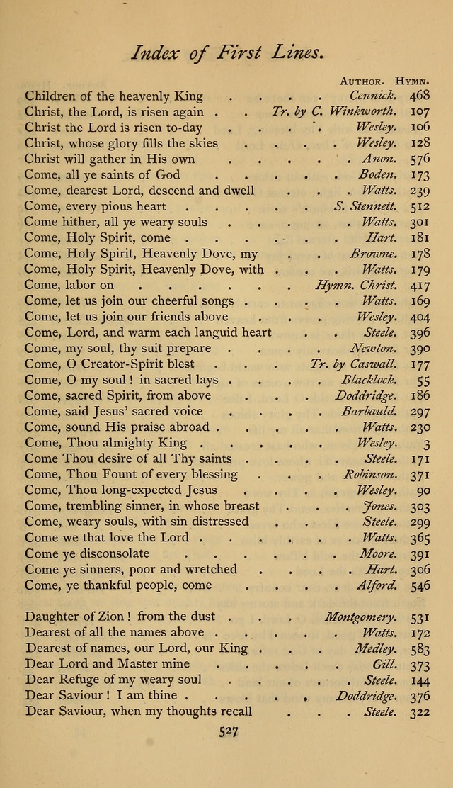 The Sacrifice of Praise. psalms, hymns, and spiritual songs designed for public worship and private devotion, with notes on the origin of hymns. page 527