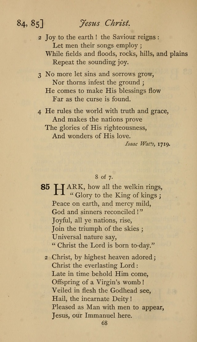 The Sacrifice of Praise. psalms, hymns, and spiritual songs designed for public worship and private devotion, with notes on the origin of hymns. page 68