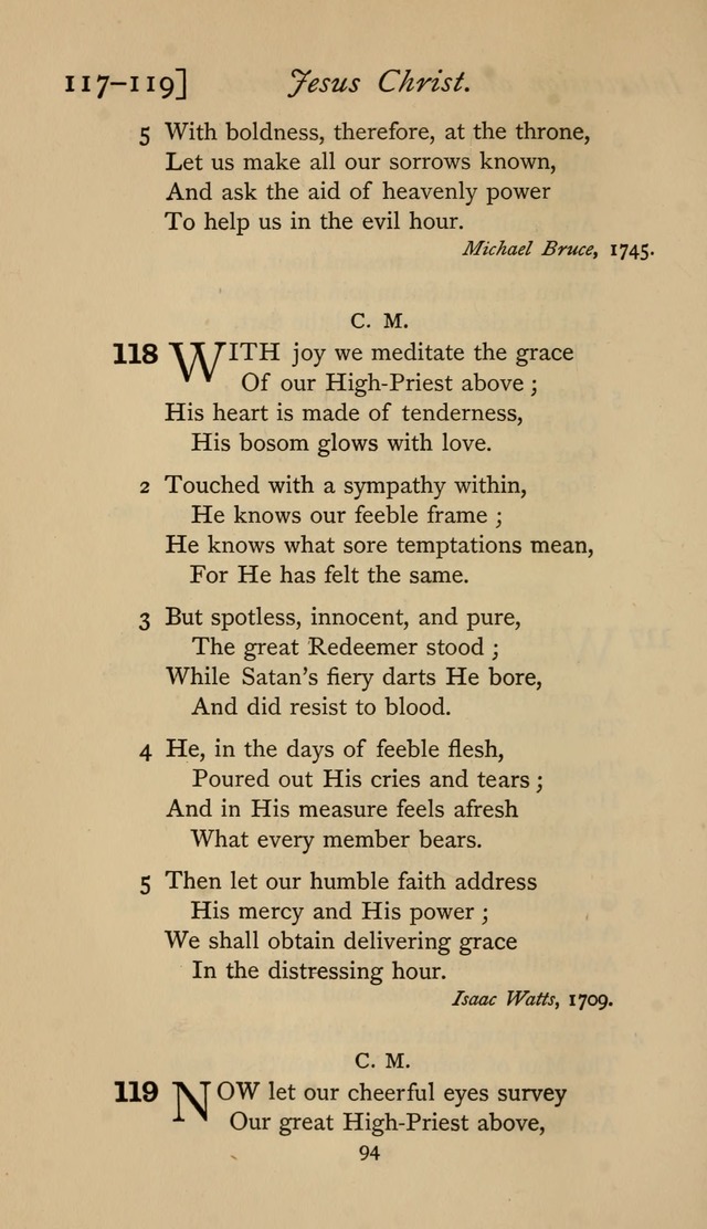 The Sacrifice of Praise. psalms, hymns, and spiritual songs designed for public worship and private devotion, with notes on the origin of hymns. page 94