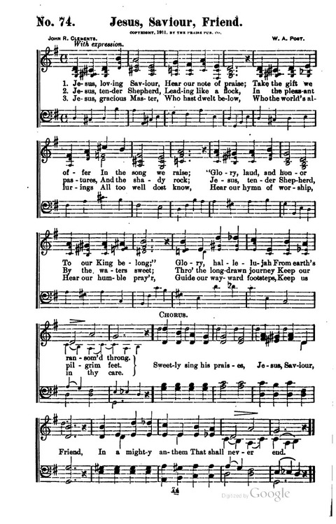 Songs of Praise and Service page 70