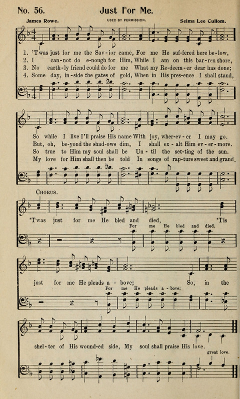 Songs of Redeeming Love: for the Church, Sunday School and other Services of the Sanctuary page 57