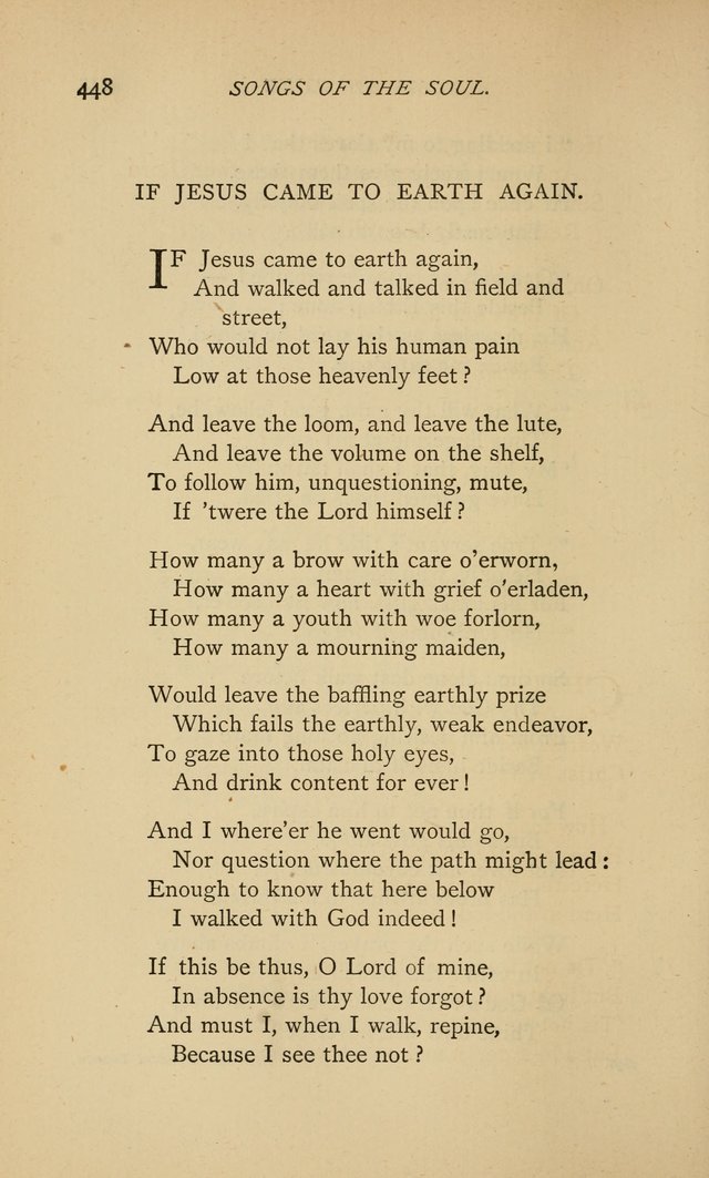 Songs of the Soul: gathered out of many lands and ages page 448