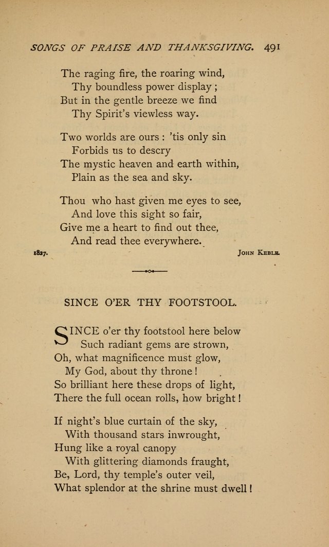 Songs of the Soul: gathered out of many lands and ages page 491