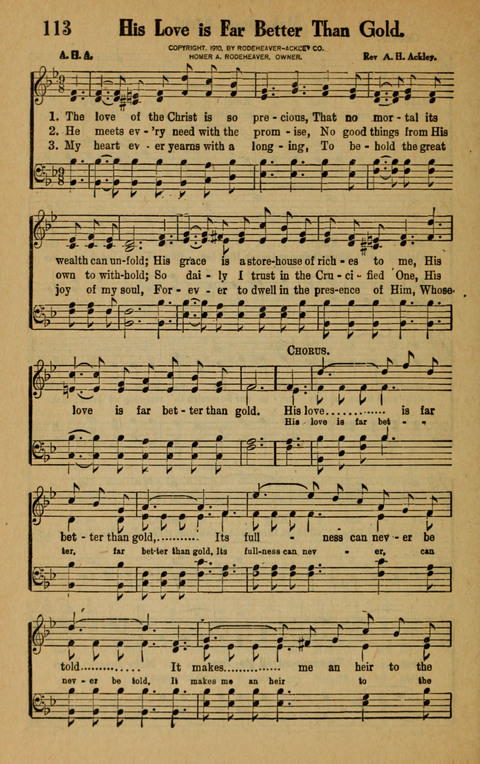 Songs of the Tabernacle: for Church, Sunday School, young people