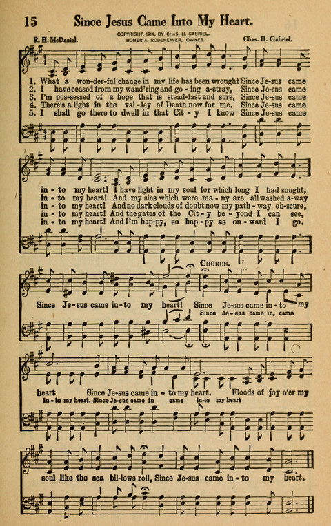 Songs of the Tabernacle: for Church, Sunday School, young people