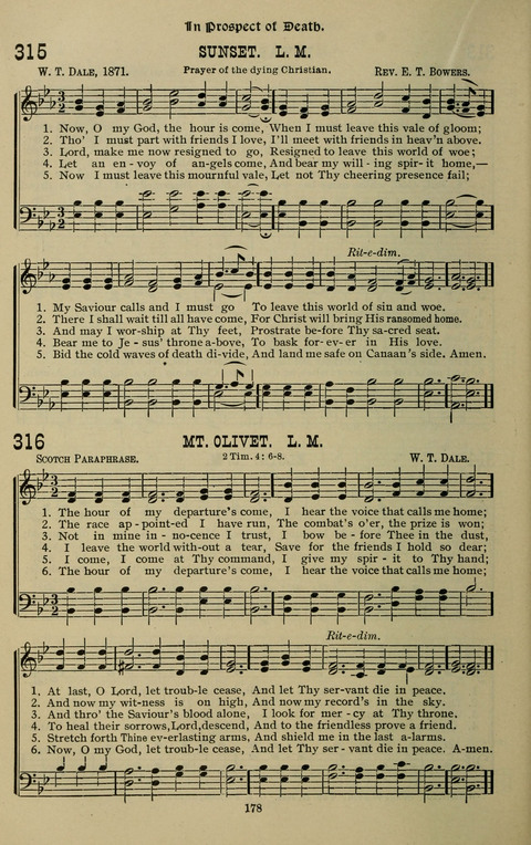 The Songs of Zion: the new official hymnal of the Cumberland Presbyterian Church page 178