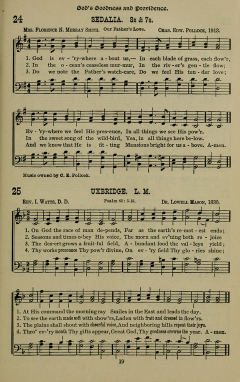 The Songs of Zion: the new official hymnal of the Cumberland Presbyterian Church page 19