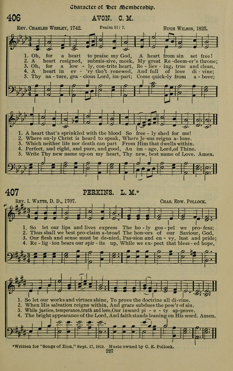 The Songs of Zion: the new official hymnal of the Cumberland Presbyterian Church page 227