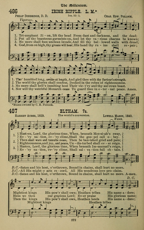 The Songs of Zion: the new official hymnal of the Cumberland Presbyterian Church page 272